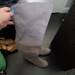 Never worn over the knee boots